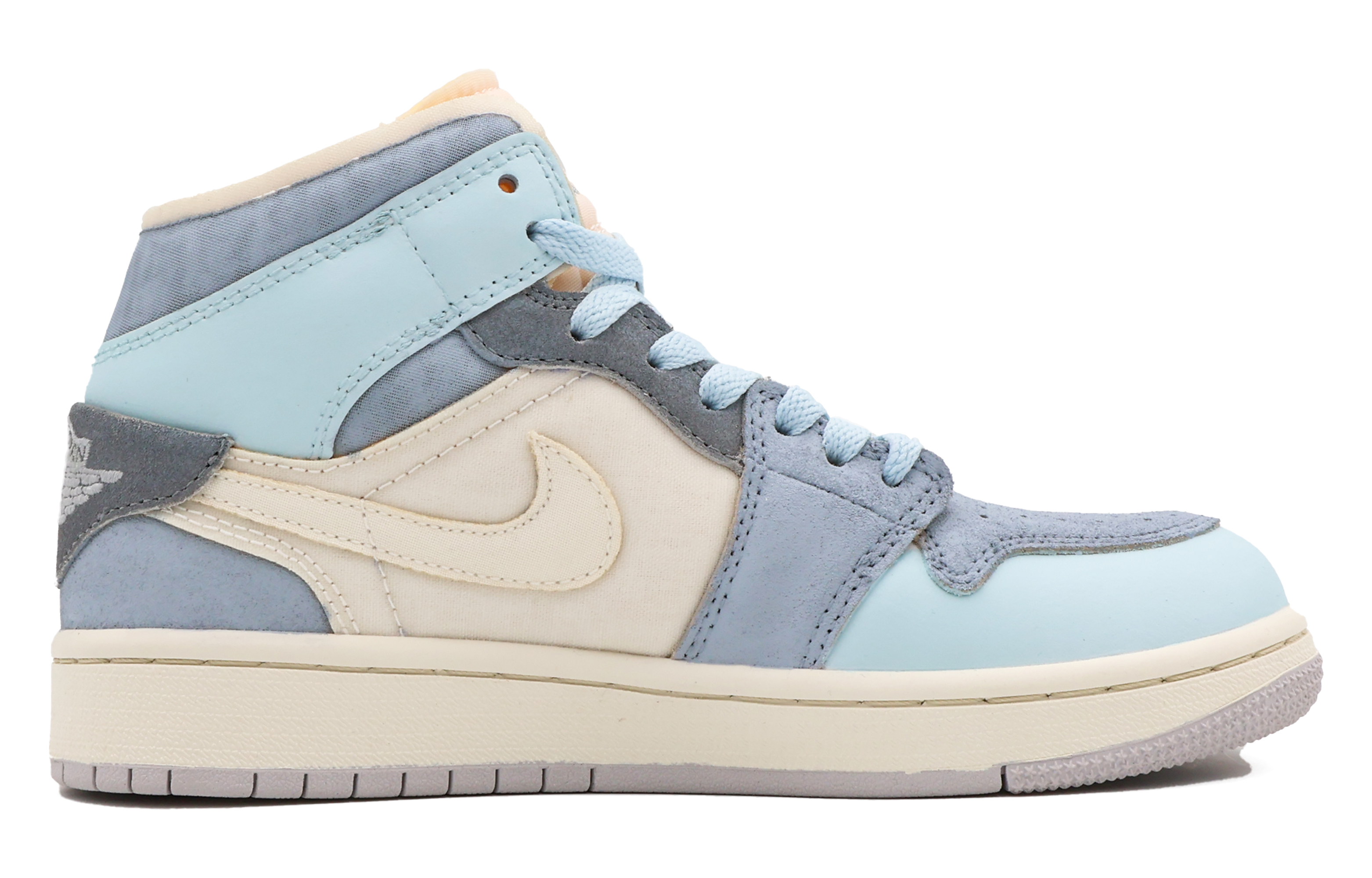 Order 【客製化球鞋】 Jordan Air Jordan 1 夏日果凍 新月 夏日清新 中筒 復古籃球鞋 男款 藍色