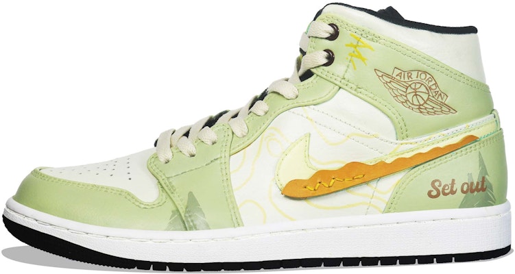 【定制鞋】Air Jordan 1 Mid ‘夏季户外营地浅绿黄’ 554724-132(Team36-男款户外风) Order 【定制鞋】Air Jordan 1 Mid ‘夏季户外营地浅绿黄’ 554724-132(Team36-男款户外风)
