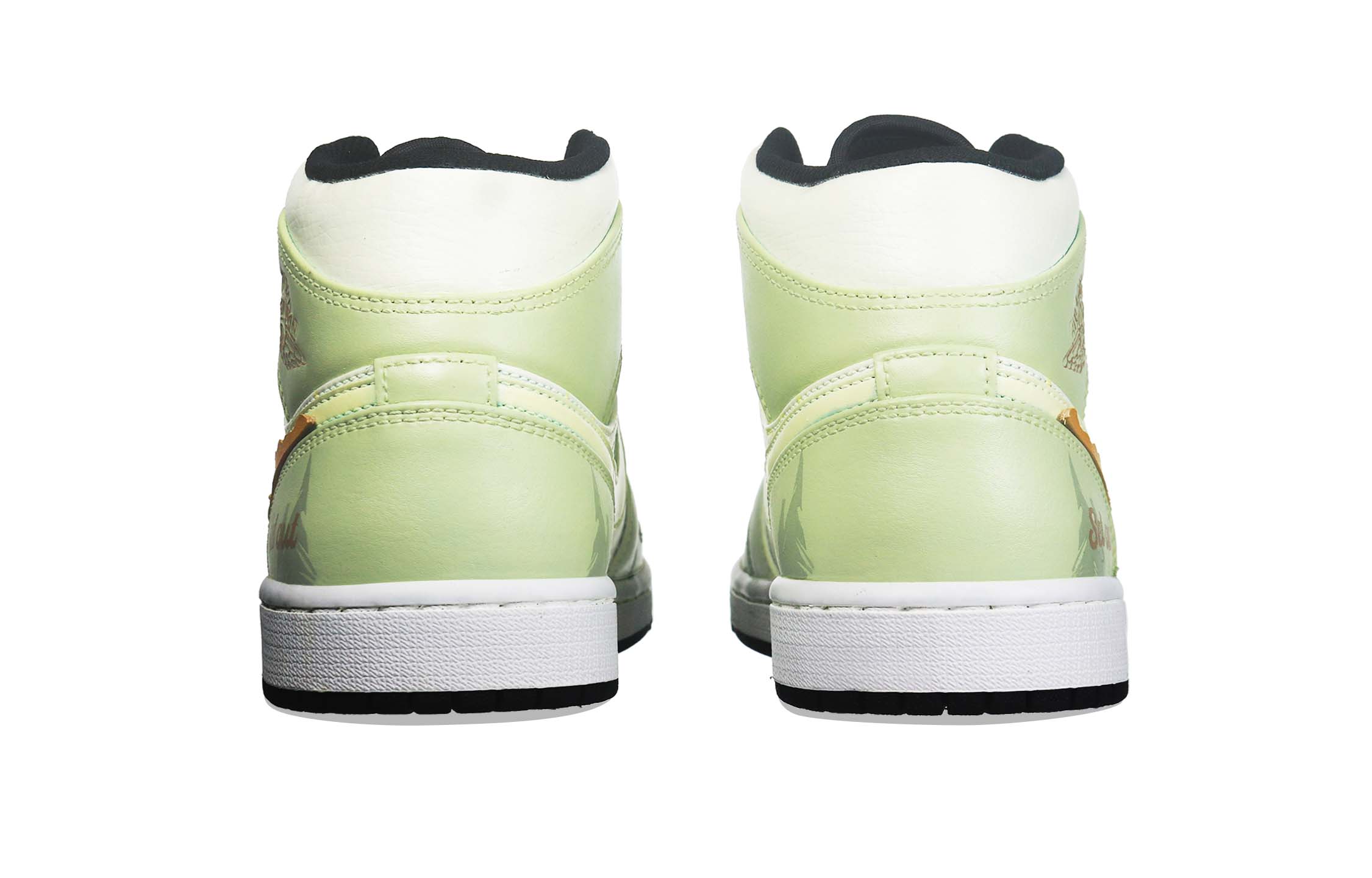 Purchase [Kasut Custom] Air Jordan 1 Mid 'Summer Outdoor Camp Hijau Kuning Terang' 554724-132(Team36-男款户外风)