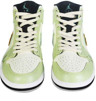 【定制鞋】Air Jordan 1 Mid ‘夏季户外营地浅绿黄’ 554724-132(Team36-男款户外风) Details for 【定制鞋】Air Jordan 1 Mid ‘夏季户外营地浅绿黄’ 554724-132(Team36-男款户外风)