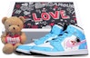 Buy 【定制球鞋】Jordan Air Jordan 1 Mid 超人宇航員手繪 聖誕主題 限量特殊鞋盒 中幫 復古籃球鞋 GS 藍粉白