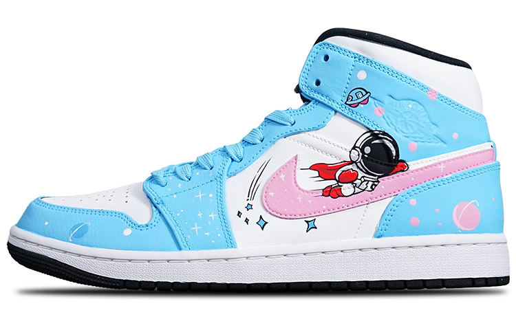 Order Zapatillas personalizadas Air Jordan 1 Mid 'Superman Astronaut Navidad' 554724-075(TeamT-圣诞超人S-BOX)