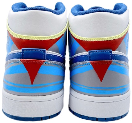 【定制球鞋】Jordan Air Jordan 1 Mid 乘風破浪 浪花 中幫 復古籃球鞋 男女同款 白藍 Purchase 【定制球鞋】Jordan Air Jordan 1 Mid 乘風破浪 浪花 中幫 復古籃球鞋 男女同款 白藍