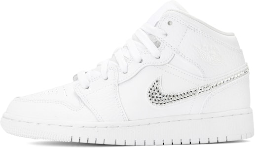 에어 조단 1 미드 '스와로브스키 크리스탈' (커스텀) 554725-130(Team23-水晶钻-纯白) Buy 에어 조단 1 미드 '스와로브스키 크리스탈' (커스텀) 554725-130(Team23-水晶钻-纯白)