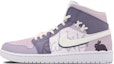 Buy 【定制球鞋】Jordan Air Jordan 1 Mid 藤蘿紫兔 甜心溫柔風 高街 復古籃球鞋 男款 紫色
