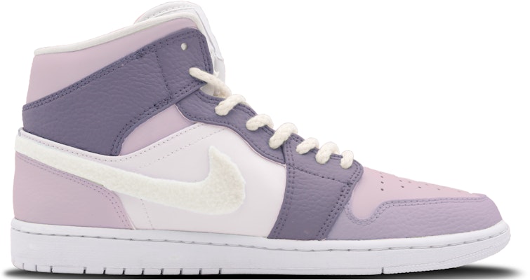 【定制球鞋】Jordan Air Jordan 1 Mid 藤蘿紫兔 甜心溫柔風 高街 復古籃球鞋 男款 紫色 Order 【定制球鞋】Jordan Air Jordan 1 Mid 藤蘿紫兔 甜心溫柔風 高街 復古籃球鞋 男款 紫色