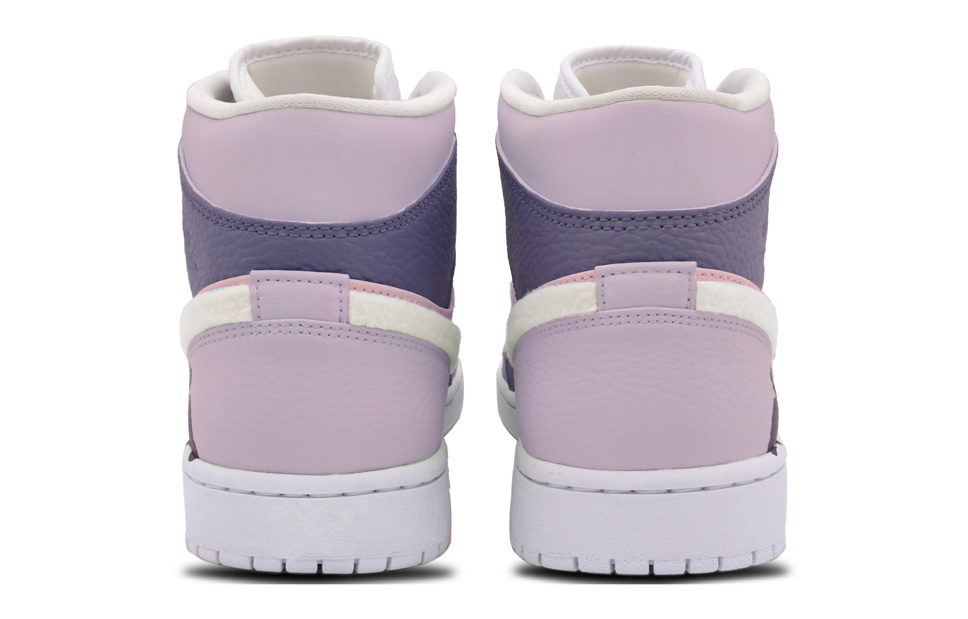 Shop [Custom Shoes] Air Jordan 1 Mid 'Sweetheart Lilac'