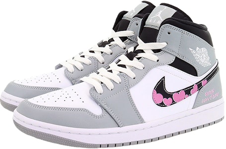 カスタムシューズ「エア ジョーダン 1 ミッド 'スウィートハートパーティー'」 554724-078(Team10-粉心派对) Lookbook カスタムシューズ「エア ジョーダン 1 ミッド 'スウィートハートパーティー'」 554724-078(Team10-粉心派对)