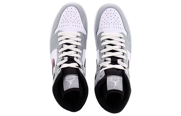 Shop [Sepatu Kustom] Air Jordan 1 Mid 'Sweetheart Party' Wanita 554724-078(Team10-粉心派对)