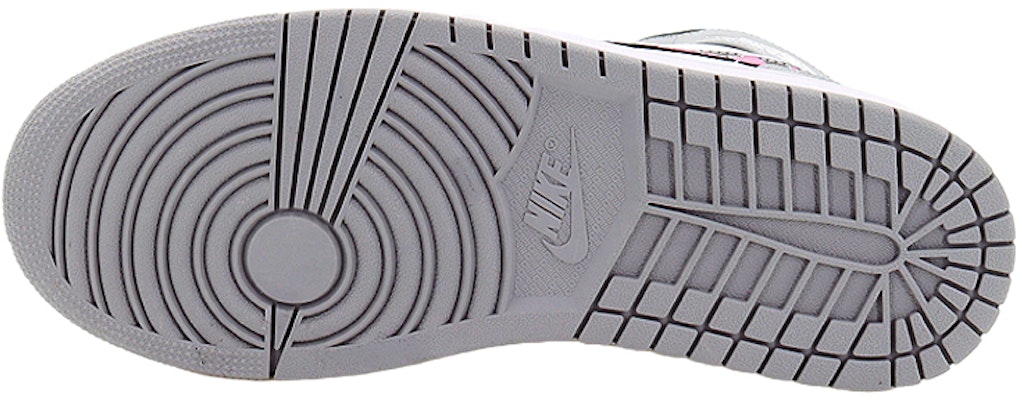 【定制球鞋】Jordan Air Jordan 1 Mid 粉心派對 甜心少女 中幫 復古籃球鞋 男款 灰白黑 Details for 【定制球鞋】Jordan Air Jordan 1 Mid 粉心派對 甜心少女 中幫 復古籃球鞋 男款 灰白黑