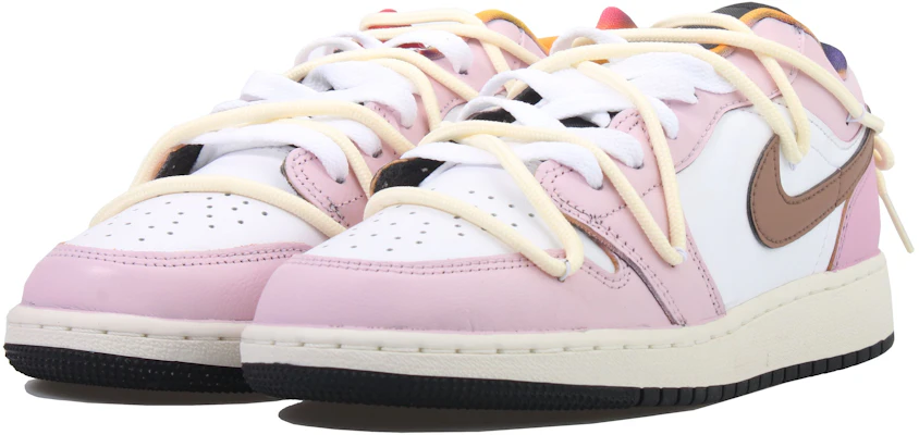 【訂製球鞋】Jordan Air Jordan 1 Wear Away 甜心玫瑰 中筒 復古籃球鞋 GS 粉白 Lookbook 【訂製球鞋】Jordan Air Jordan 1 Wear Away 甜心玫瑰 中筒 復古籃球鞋 GS 粉白