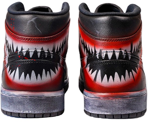 에어 조던 1 미드 '심비오트 베놈 가디언' (커스텀) 554724-077(TeamF-男款暗黑超级英雄毒液) Shop 에어 조던 1 미드 '심비오트 베놈 가디언' (커스텀) 554724-077(TeamF-男款暗黑超级英雄毒液)