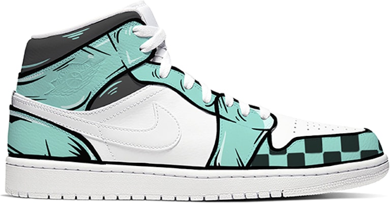 에어 조던 1 미드 '탄지로 카마도' 커스텀 슈즈 554724-130(Team-E男款鬼灭之刃橙绿白) Order 에어 조던 1 미드 '탄지로 카마도' 커스텀 슈즈 554724-130(Team-E男款鬼灭之刃橙绿白)