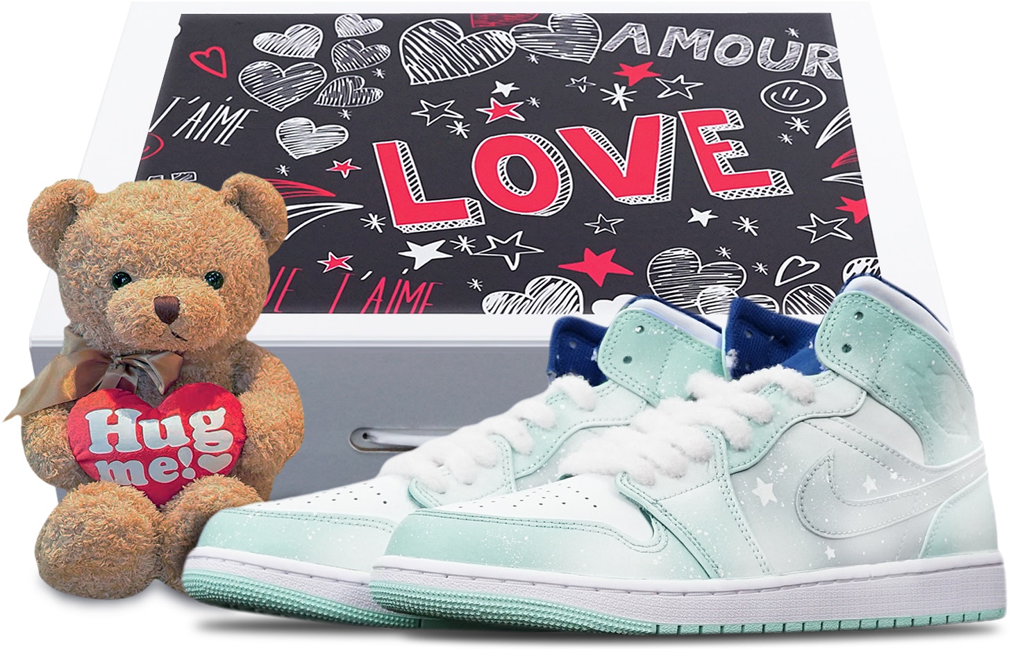 custom-shoes-air-jordan-1-mid-tiffany-blue-snowflake