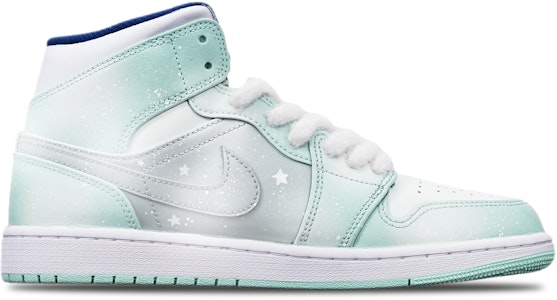 에어 조던 1 미드 '티파니 블루 눈꽃' (커스텀) 554724-413(TeamT-蒂芙尼绿融雪S-BOX) Lookbook 에어 조던 1 미드 '티파니 블루 눈꽃' (커스텀) 554724-413(TeamT-蒂芙尼绿融雪S-BOX)