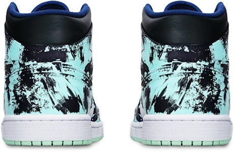 【定製球鞋】Jordan Air Jordan 1 藍薄荷 國潮水墨染中國風 手繪 限量特殊鞋盒 中幫 復古籃球鞋 男款 蒂芙尼藍 Shop 【定製球鞋】Jordan Air Jordan 1 藍薄荷 國潮水墨染中國風 手繪 限量特殊鞋盒 中幫 復古籃球鞋 男款 蒂芙尼藍