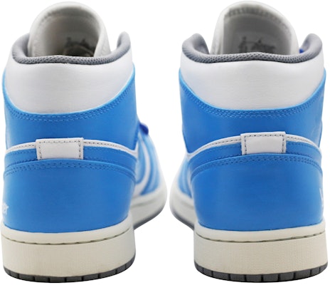 【定製球鞋】Jordan Air Jordan 1 Mid 耐磨防滑 中筒 復古籃球鞋 男款 大學藍 Purchase 【定製球鞋】Jordan Air Jordan 1 Mid 耐磨防滑 中筒 復古籃球鞋 男款 大學藍