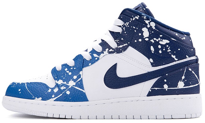 custom-shoes-air-jordan-1-mid-university-blue-splatter