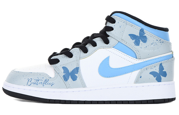 Buy Jordan 1 Mid "Oro Universitario" San Valentín 554724-170(Team拾伍-男款情人节主题蝴蝶)