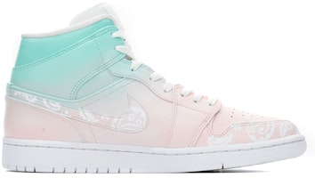 カスタムシューズ: エア ジョーダン1ミッド 'バレンタインデー グラデーション カシューフラワー' 554724-130(TeamA-男款520腰果花渐变) Order カスタムシューズ: エア ジョーダン1ミッド 'バレンタインデー グラデーション カシューフラワー' 554724-130(TeamA-男款520腰果花渐变)