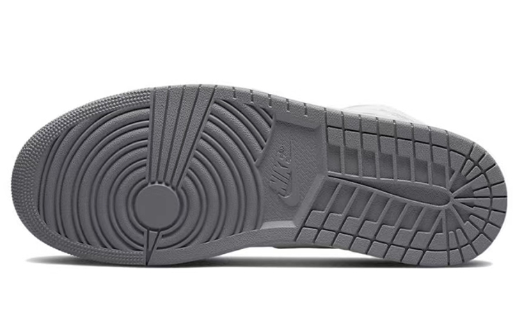 Purchase [Sepatu Kustom] Air Jordan 1 Mid 'Hari Valentine Abu-Abu Biru' 554724-135(TeamB-情人节男款油画)