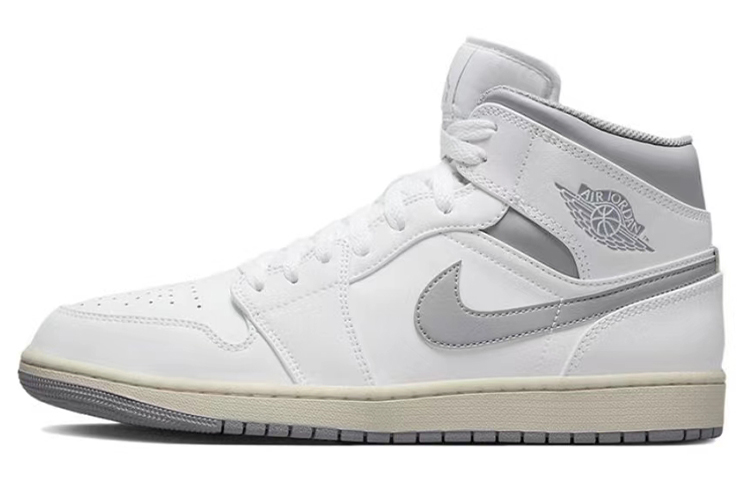 Details for [Sepatu Kustom] Air Jordan 1 Mid 'Hari Valentine Abu-Abu Biru' 554724-135(TeamB-情人节男款油画)