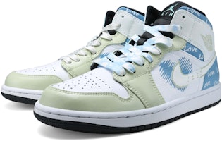 カスタムAJ1ミッド "バレンタイン赤青緑" 554724-132(Team36-男款LOVE的心) Shop カスタムAJ1ミッド "バレンタイン赤青緑" 554724-132(Team36-男款LOVE的心)