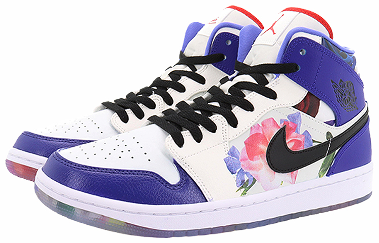 Lookbook 에어 조던 1 미드 '발렌타인 플로럴' (커스텀) FD4330-101(Team10-情人花卉)