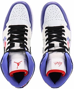 【客製球鞋】Jordan Air Jordan 1 情人花卉 緩震防滑耐磨 中筒 復古籃球鞋 男款 白紫 Shop 【客製球鞋】Jordan Air Jordan 1 情人花卉 緩震防滑耐磨 中筒 復古籃球鞋 男款 白紫