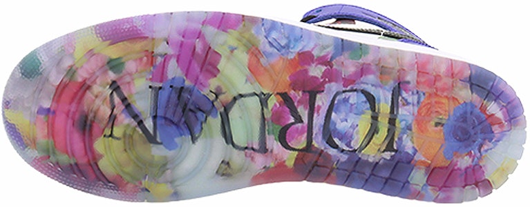 【客製球鞋】Jordan Air Jordan 1 情人花卉 緩震防滑耐磨 中筒 復古籃球鞋 男款 白紫 Details for 【客製球鞋】Jordan Air Jordan 1 情人花卉 緩震防滑耐磨 中筒 復古籃球鞋 男款 白紫