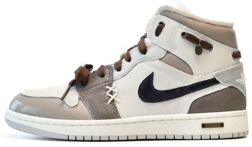 【訂製籃球鞋】 Jordan Air Jordan 1 香草拿鐵 防滑耐磨 中筒 復古籃球鞋 GS 白棕 Buy 【訂製籃球鞋】 Jordan Air Jordan 1 香草拿鐵 防滑耐磨 中筒 復古籃球鞋 GS 白棕