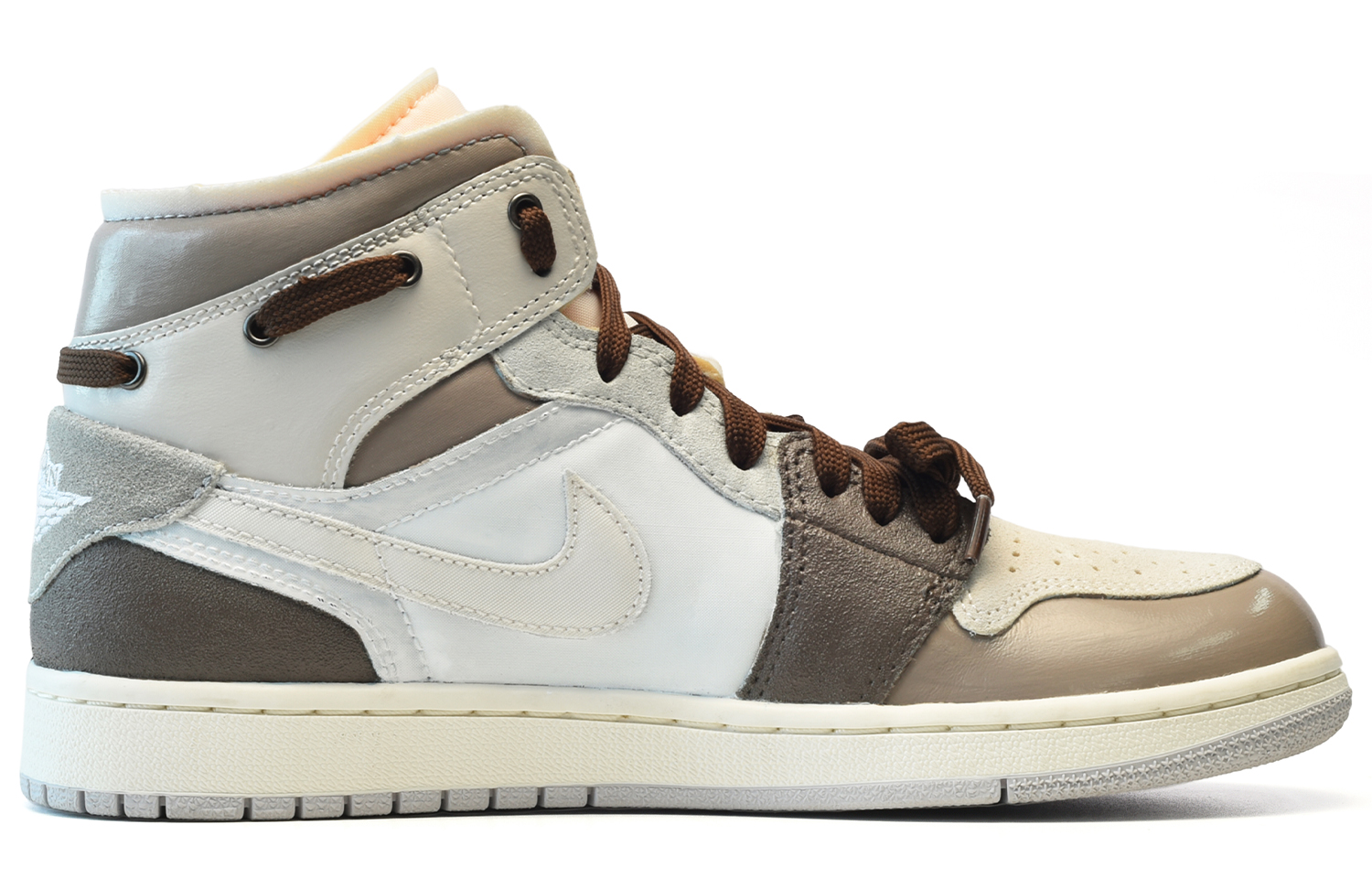 Order [定制鞋款] Air Jordan 1 Mid '香草拿铁' DM9652-100(TeamE-男款香草拿铁白棕)