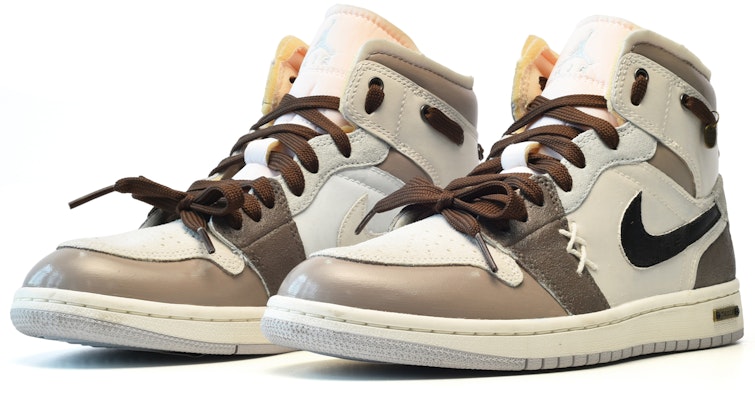 【客製化球鞋】 Jordan Air Jordan 1 Mid 香草拿鐵 中筒 復古籃球鞋 男款 白棕 Lookbook 【客製化球鞋】 Jordan Air Jordan 1 Mid 香草拿鐵 中筒 復古籃球鞋 男款 白棕