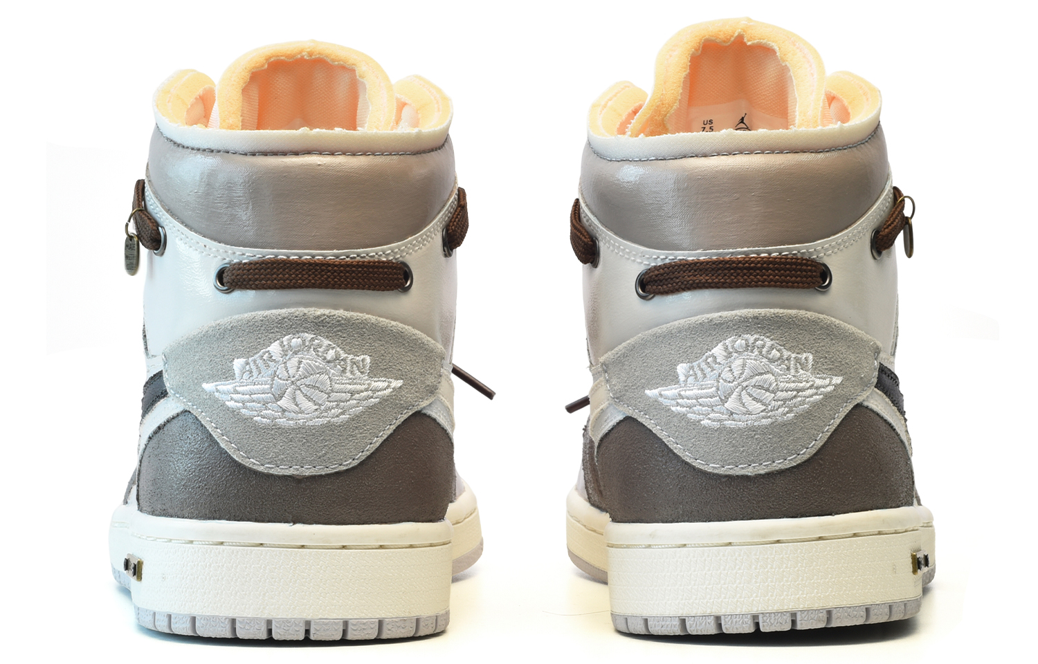 Shop [定制鞋款] Air Jordan 1 Mid '香草拿铁' DM9652-100(TeamE-男款香草拿铁白棕)