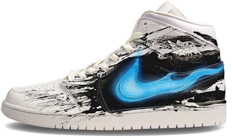 【定製球鞋】Jordan Air Jordan 1 Mid 超級英雄 毒液 拼色 中幫 復古籃球鞋 男款 黑白 Buy 【定製球鞋】Jordan Air Jordan 1 Mid 超級英雄 毒液 拼色 中幫 復古籃球鞋 男款 黑白