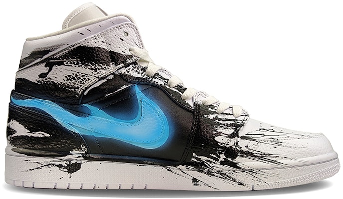 カスタムAJ1ミッド "ヴェノムカラーブロック" 554724-130(TeamG-超级英雄-毒液-手绘) Order カスタムAJ1ミッド "ヴェノムカラーブロック" 554724-130(TeamG-超级英雄-毒液-手绘)