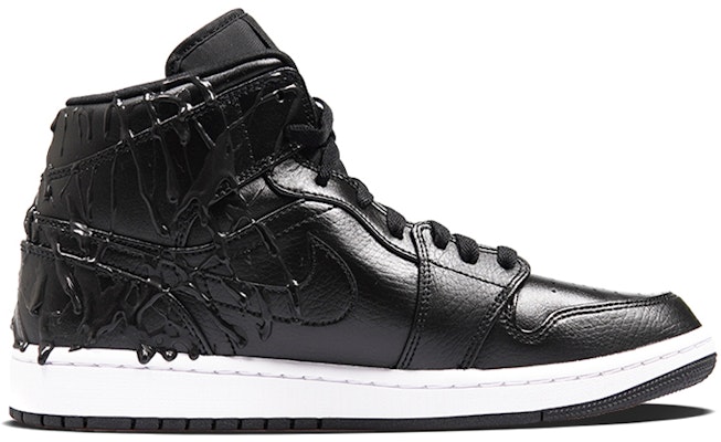 Zapatillas Personalizadas Air Jordan 1 Mid "Venom" 554724-077(TeamP-毒液电影主题定制喷绘黑色) Order Zapatillas Personalizadas Air Jordan 1 Mid "Venom" 554724-077(TeamP-毒液电影主题定制喷绘黑色)