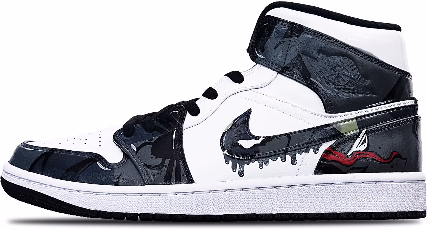 custom-shoes-air-jordan-1-mid-venom-island-green