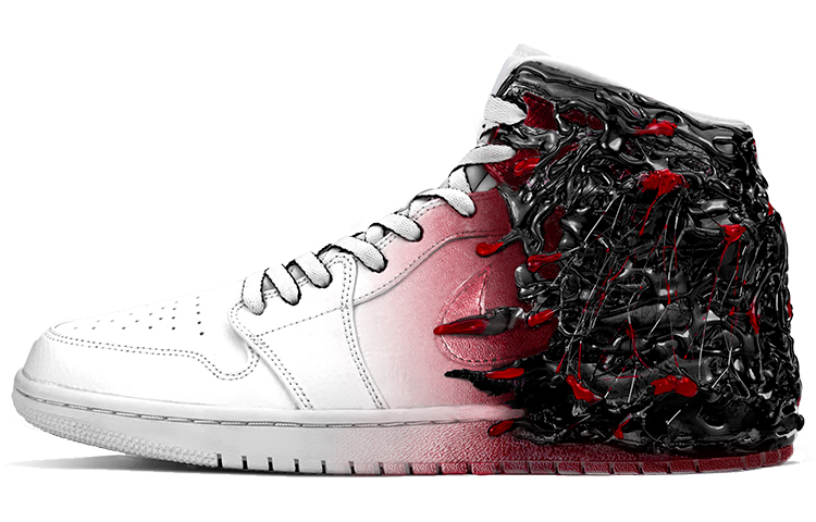 Buy [定制鞋款] Air Jordan 1 Mid '毒液反派' 554724-130(TeamY-男款毒液屠杀男款黑红)