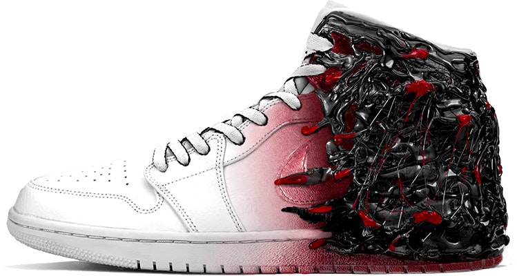 【定製球鞋】 Jordan Air Jordan 1 Mid 毒液 超級反派 情侶鞋 暗黑系 特殊材料 中幫 復古籃球鞋 男款 黑紅 Buy 【定製球鞋】 Jordan Air Jordan 1 Mid 毒液 超級反派 情侶鞋 暗黑系 特殊材料 中幫 復古籃球鞋 男款 黑紅