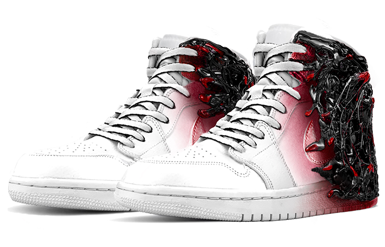 Purchase [定制鞋款] Air Jordan 1 Mid '毒液反派' 554724-130(TeamY-男款毒液屠杀男款黑红)