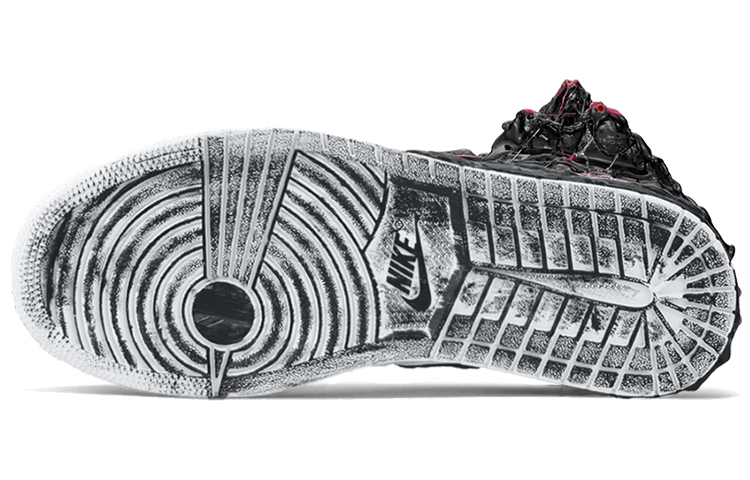 Cheap [定制鞋款] Air Jordan 1 Mid '毒液反派' 554724-130(TeamY-男款毒液屠杀男款黑红)