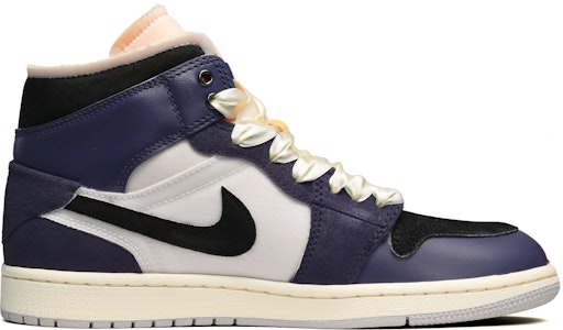 커스텀 에어 조던 1 미드 '빈티지 블랙 화이트 퍼플' DM9652-100(TeamE-男款线条黑白紫) Order 커스텀 에어 조던 1 미드 '빈티지 블랙 화이트 퍼플' DM9652-100(TeamE-男款线条黑白紫)