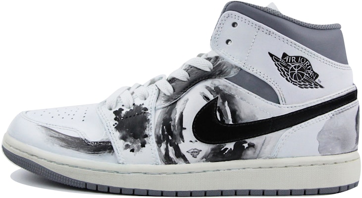 커스텀 에어 조던 1 미드 '빈티지 그레이 - 잉크 참' 554724-135(Team39-AMY21水墨墨韵) Buy 커스텀 에어 조던 1 미드 '빈티지 그레이 - 잉크 참' 554724-135(Team39-AMY21水墨墨韵)