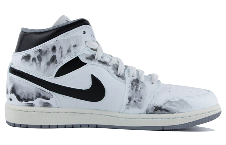 Order Zapatillas Personalizadas Air Jordan 1 Mid "Gris Vintage" 554724-135(Team39-AMY46国风书法)