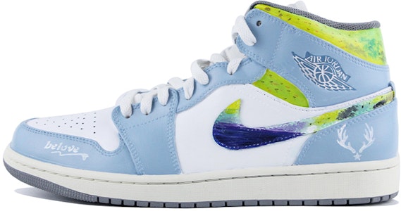 Zapatillas Personalizadas Air Jordan 1 Mid Gris Vintage 554724-135(Team39-AMY35绿灰) Buy Zapatillas Personalizadas Air Jordan 1 Mid Gris Vintage 554724-135(Team39-AMY35绿灰)