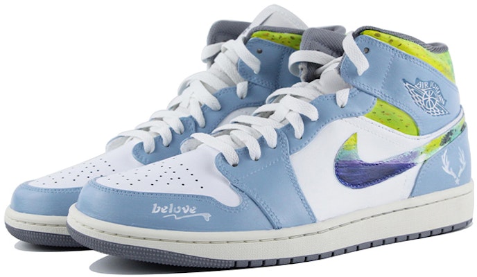 Zapatillas Personalizadas Air Jordan 1 Mid Gris Vintage 554724-135(Team39-AMY35绿灰) Lookbook Zapatillas Personalizadas Air Jordan 1 Mid Gris Vintage 554724-135(Team39-AMY35绿灰)