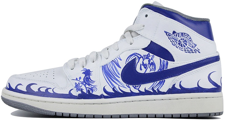 custom-shoes-air-jordan-1-mid-vintage-grey-blue-and-white