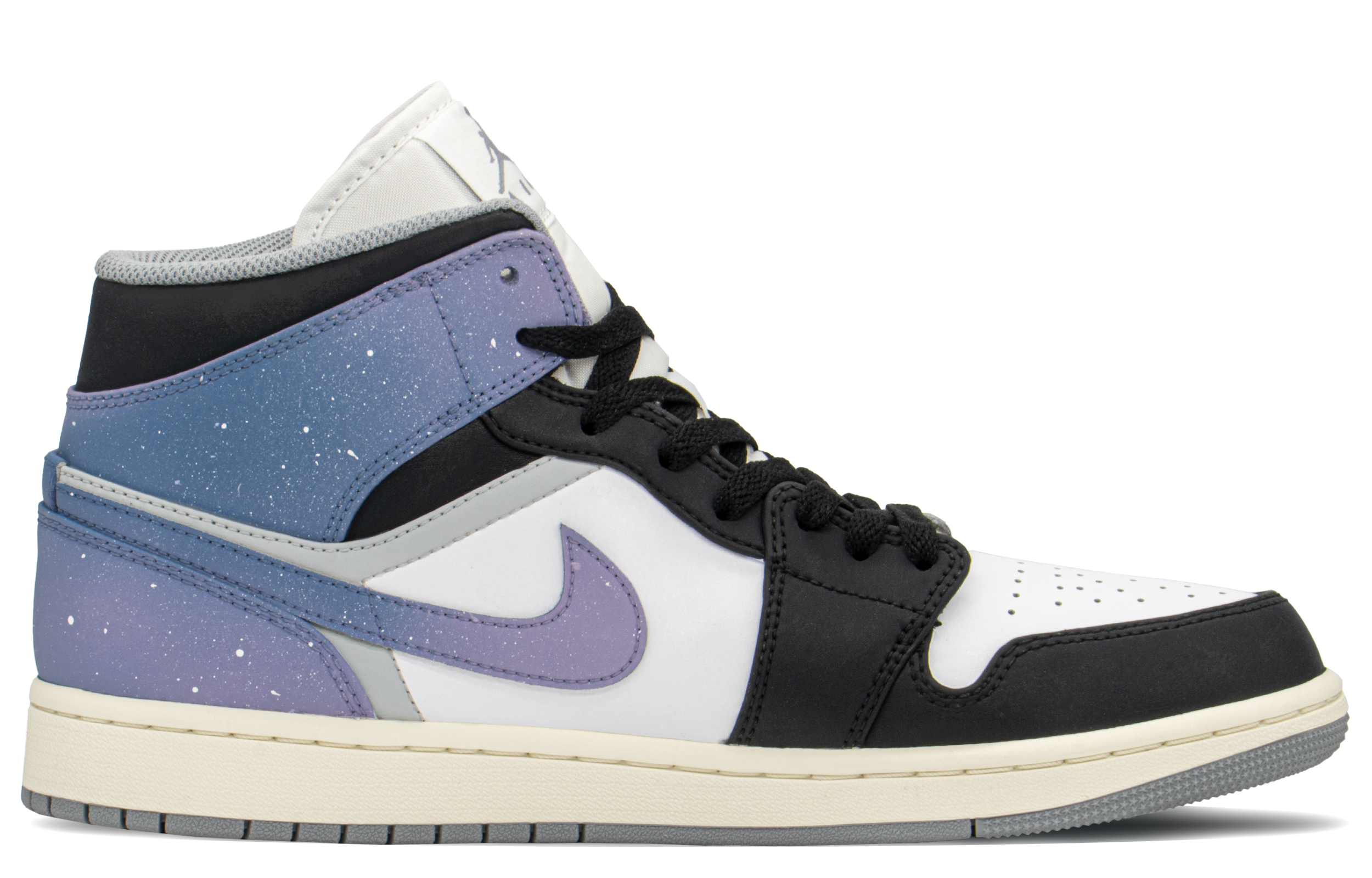 Order [定制鞋款] Air Jordan 1 Mid '复古灰蓝紫' 554724-135(TeamA-AJ星空恋人)