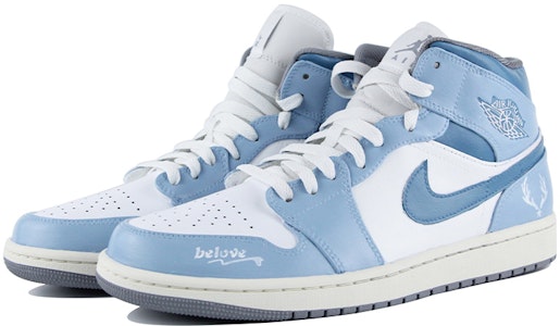 カスタムAJ1ミッド "ビンテージグレーブルー" 554724-135(Team39-AMY30蓝白) Lookbook カスタムAJ1ミッド "ビンテージグレーブルー" 554724-135(Team39-AMY30蓝白)